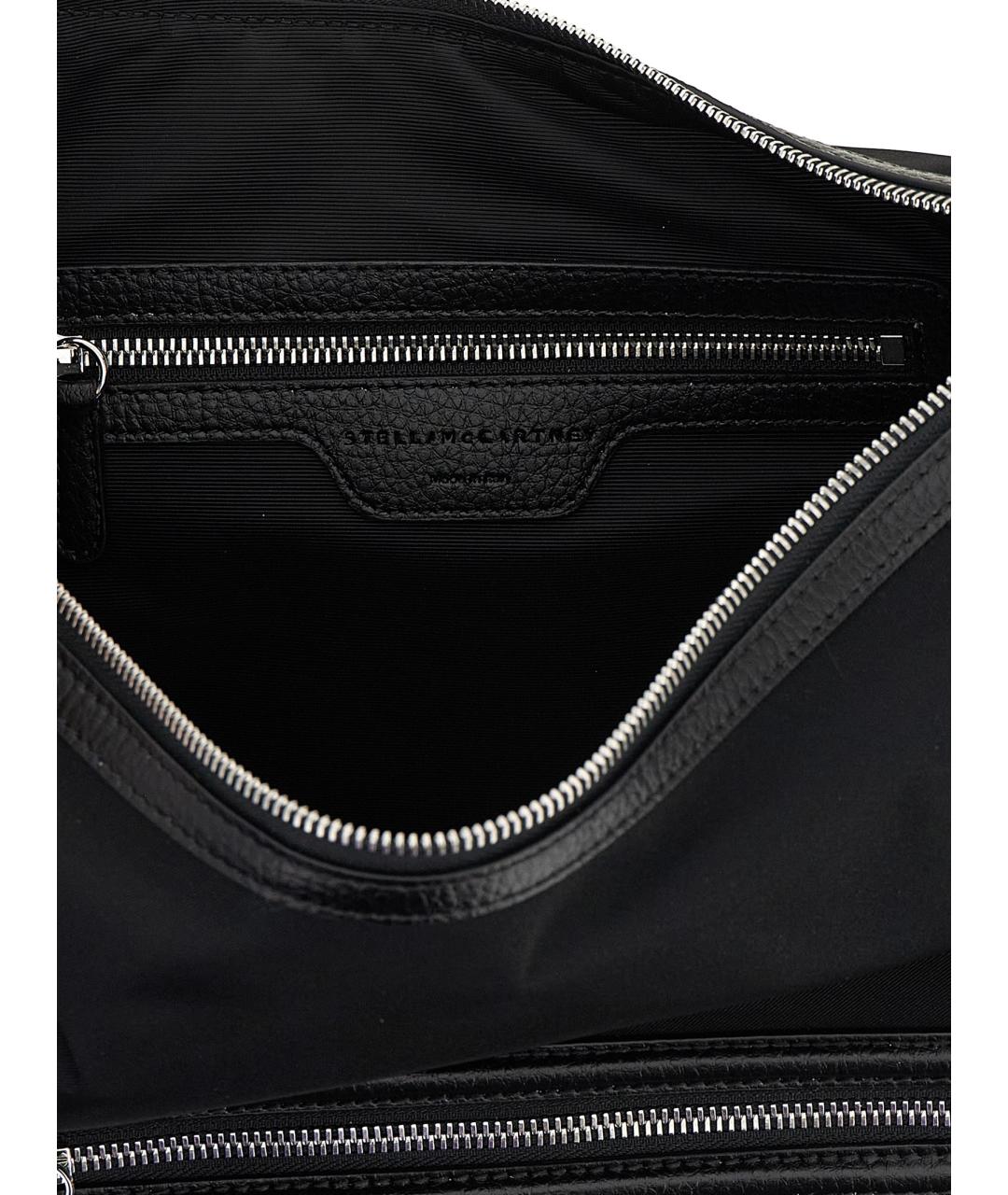 STELLA MCCARTNEY Черная синтетическая сумка с короткими ручками, фото 4