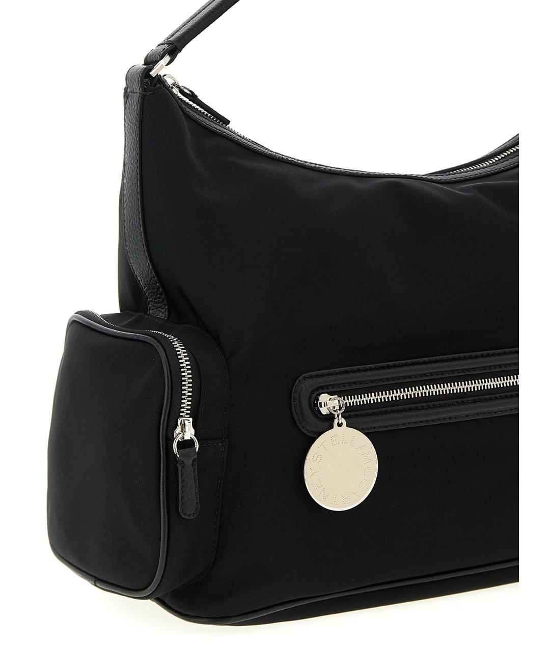 STELLA MCCARTNEY Черная синтетическая сумка с короткими ручками, фото 3