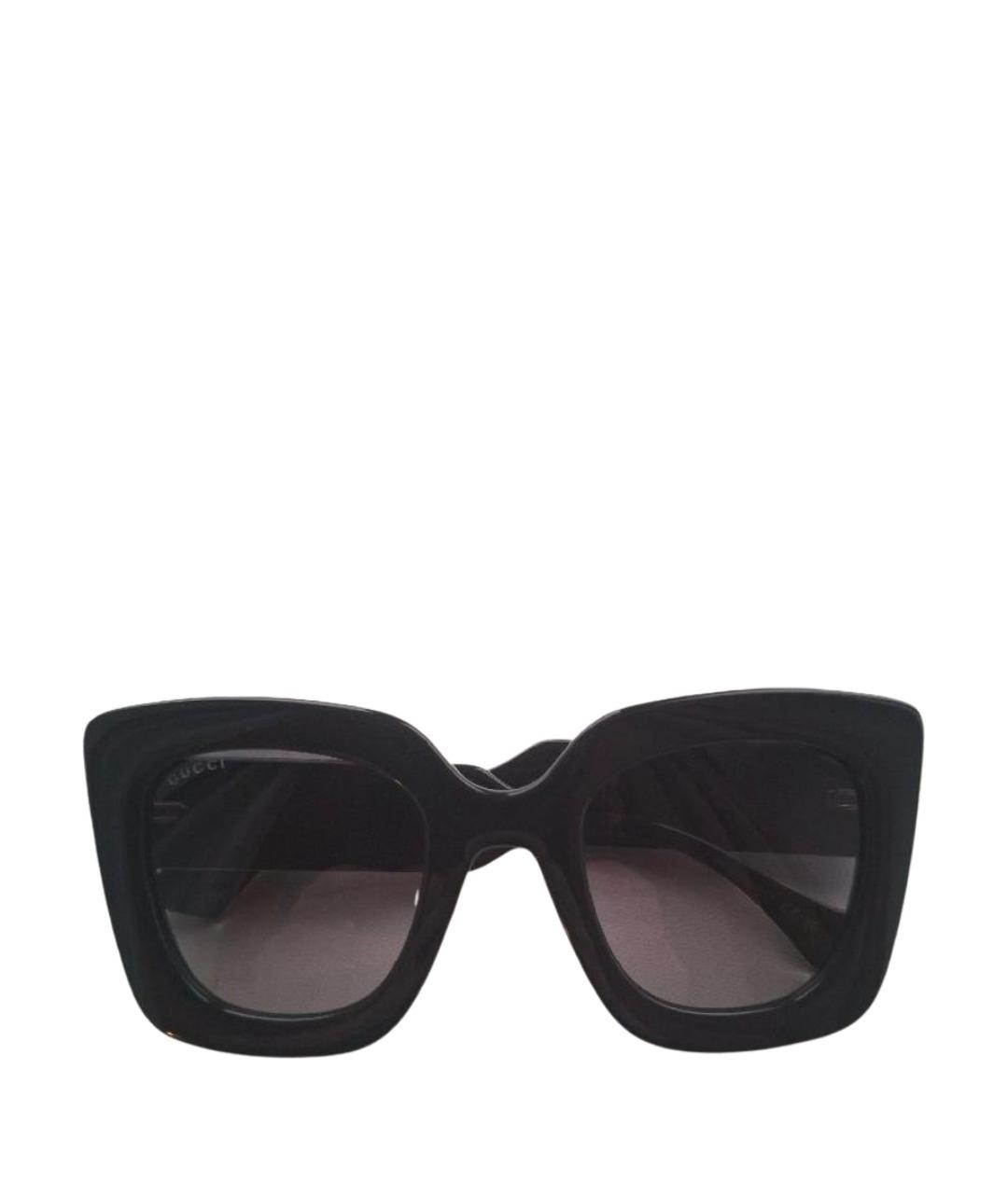 GUCCI Черные пластиковые солнцезащитные очки, фото 1