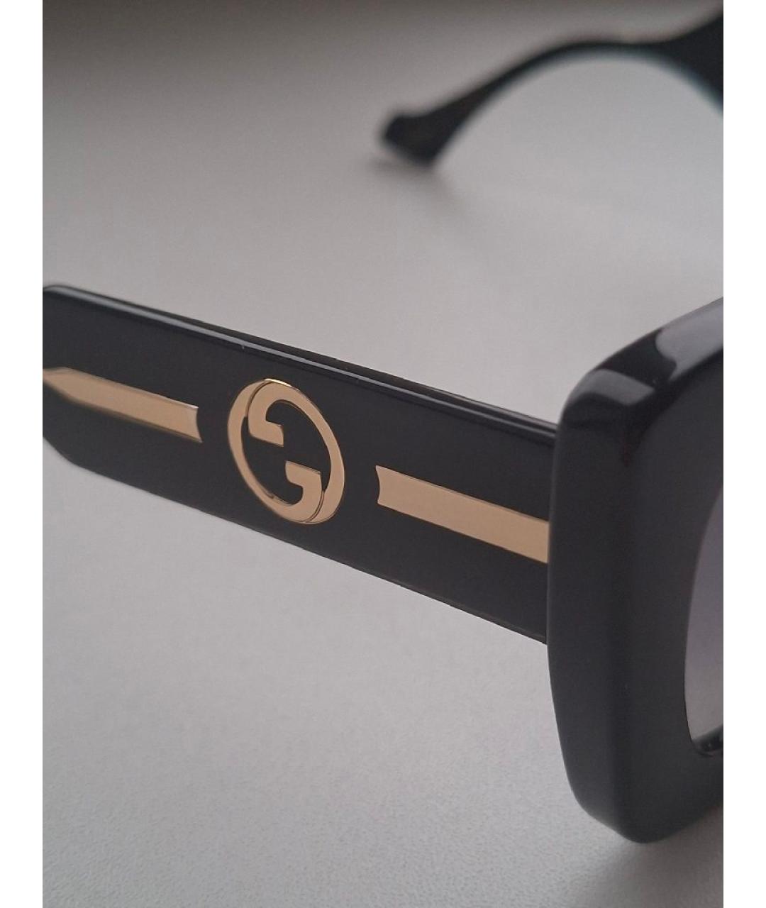GUCCI Черные пластиковые солнцезащитные очки, фото 3