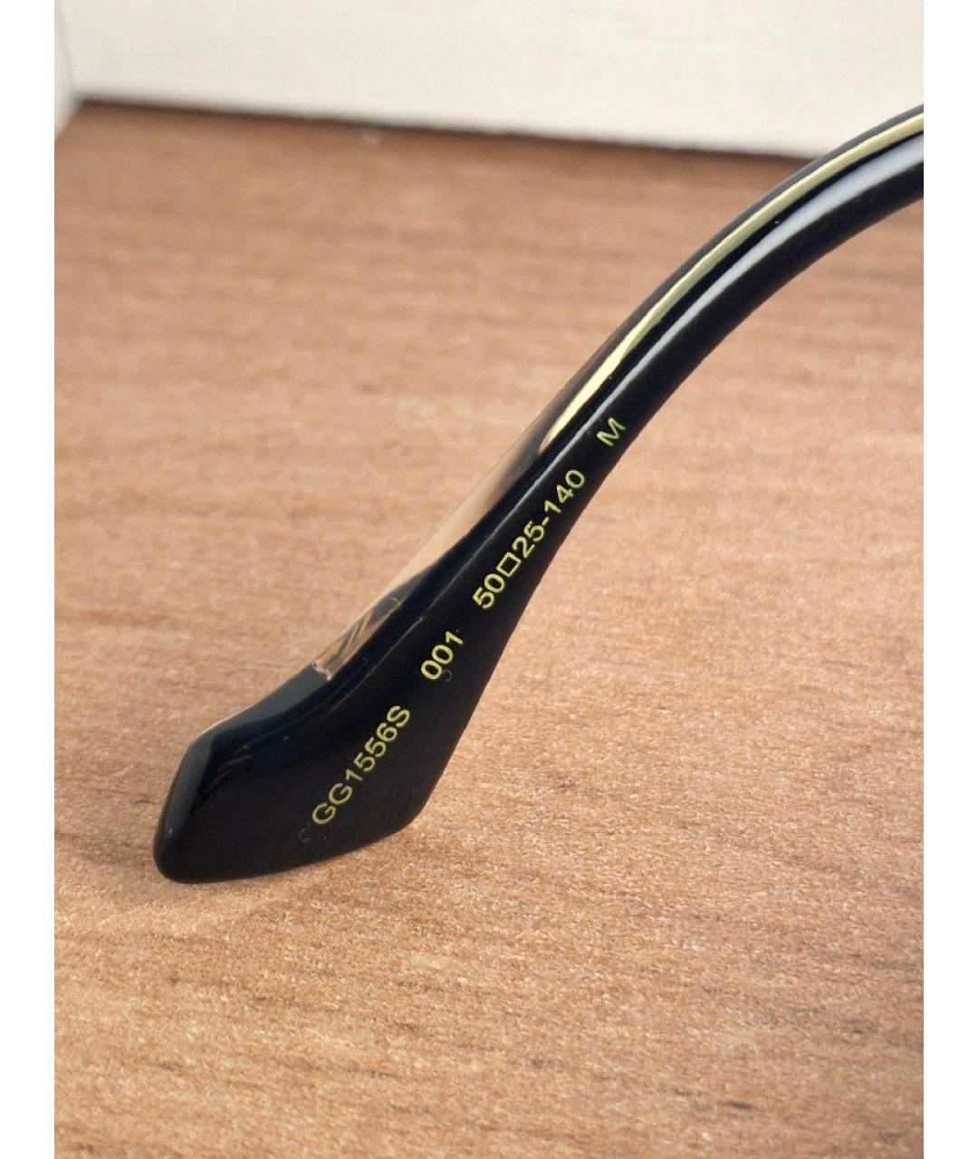 GUCCI Черные пластиковые солнцезащитные очки, фото 4