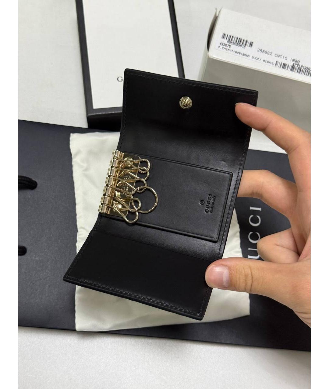 GUCCI Черная ключница, фото 2