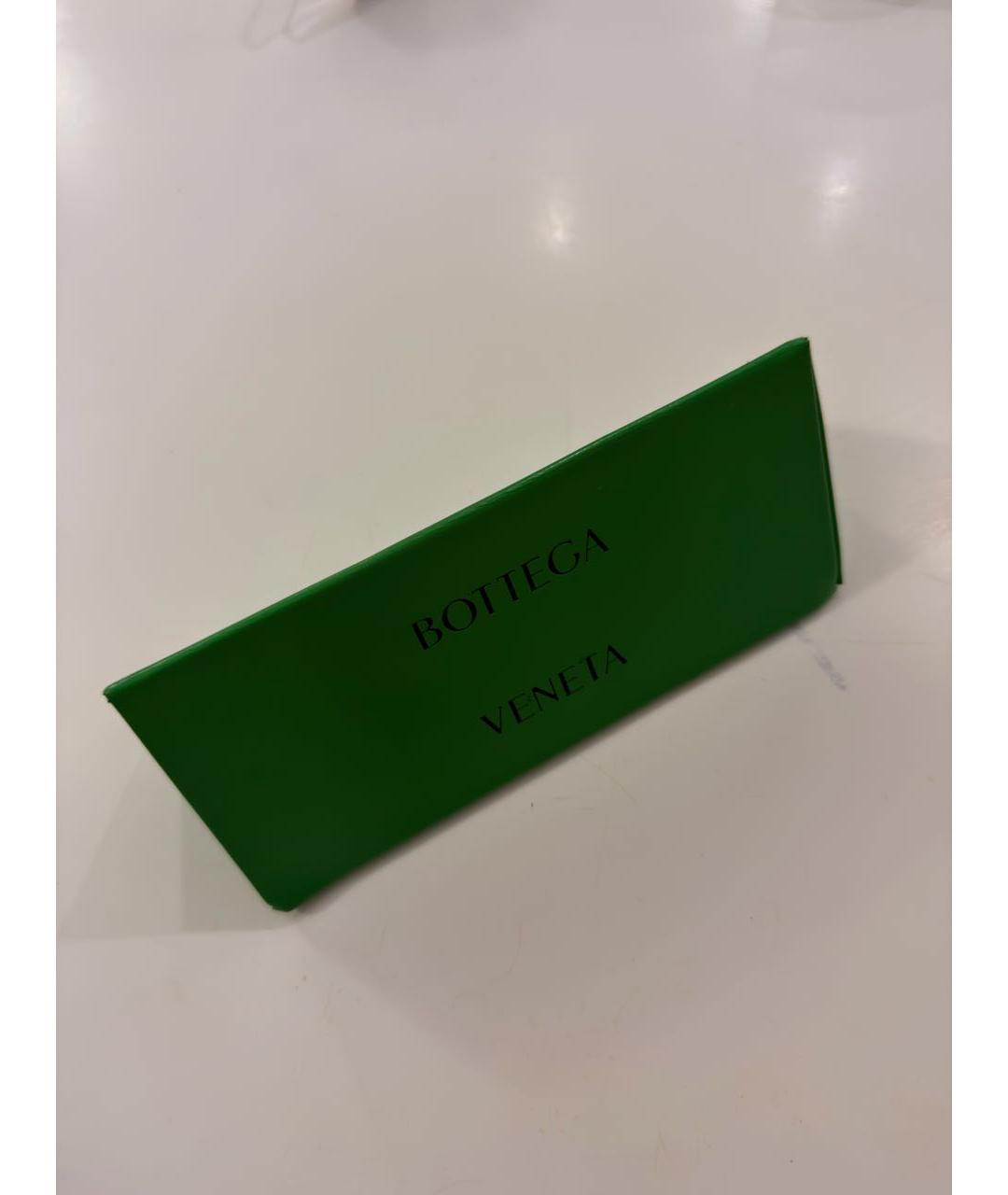 BOTTEGA VENETA Коричневые металлические солнцезащитные очки, фото 4