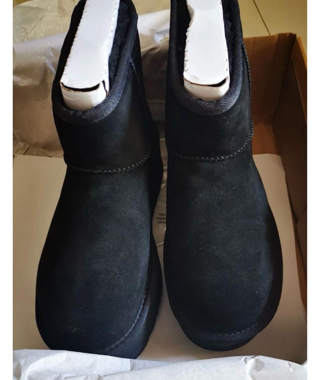 UGG AUSTRALIA Черные замшевые ботинки, фото 5