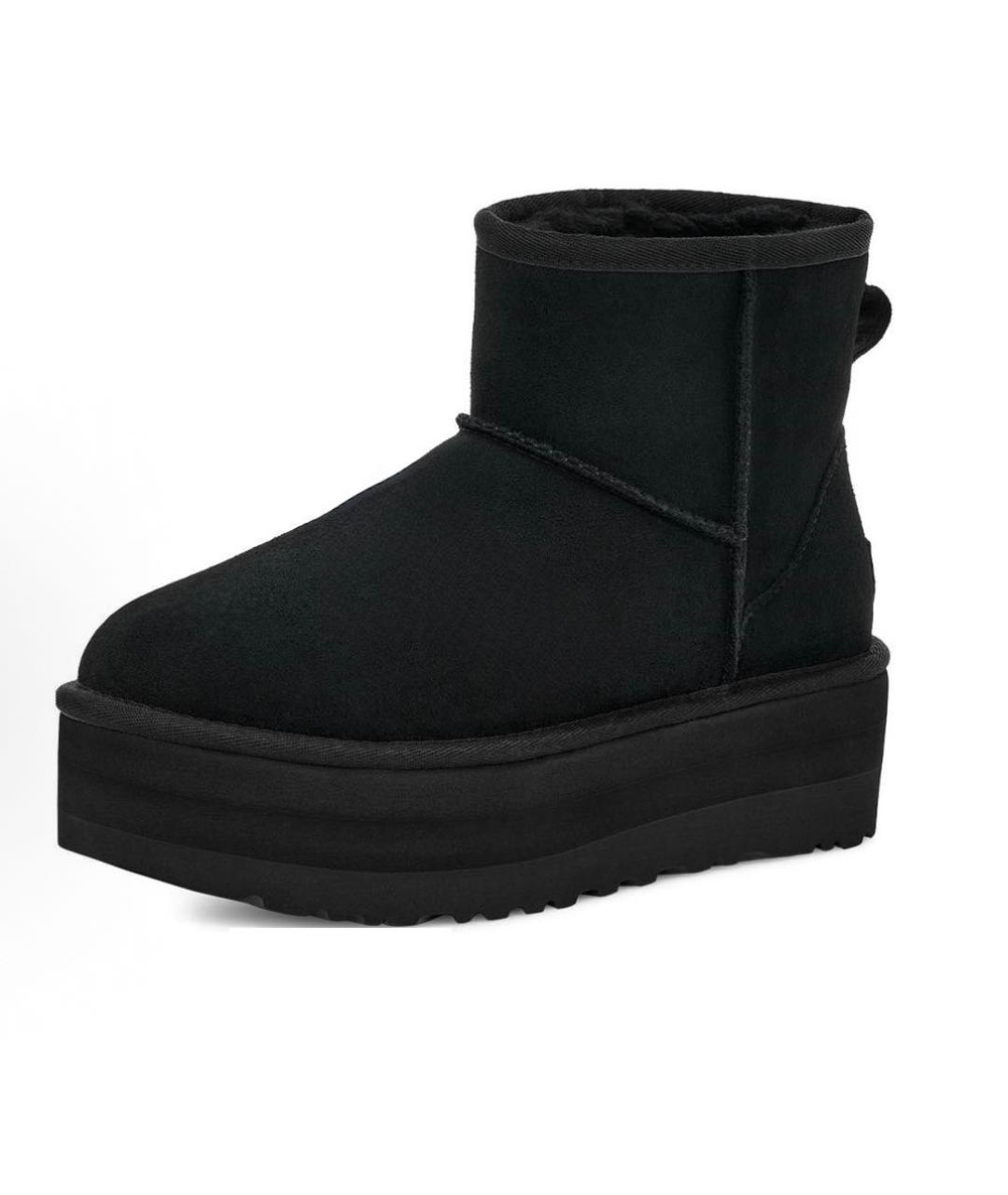 UGG AUSTRALIA Черные замшевые ботинки, фото 2