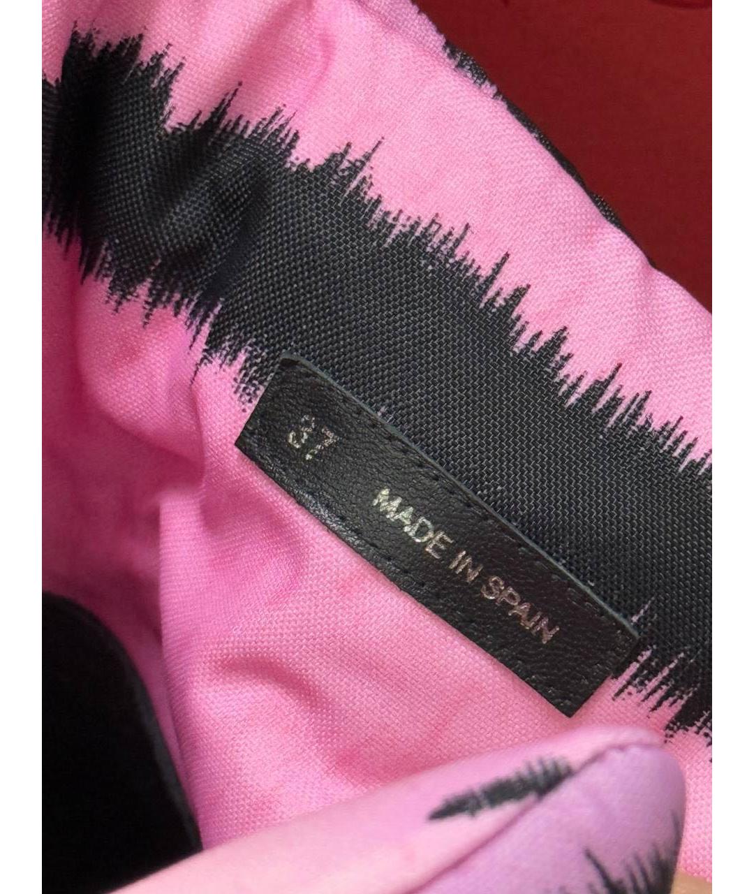 VALENTINO Розовые синтетические ботинки, фото 4