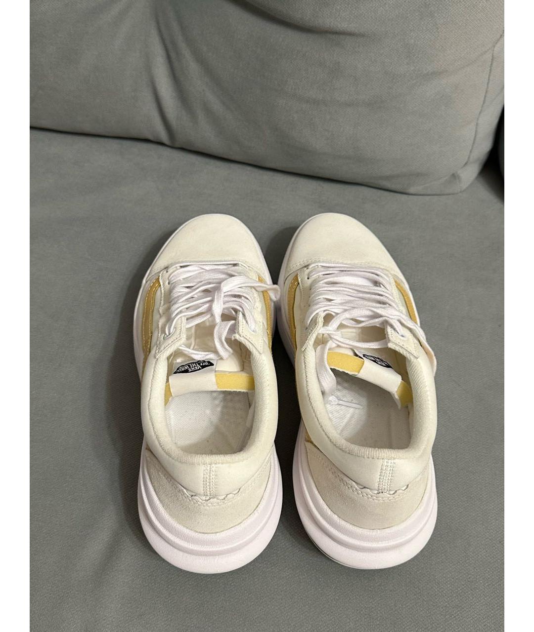 VANS Бежевые текстильные кроссовки, фото 3