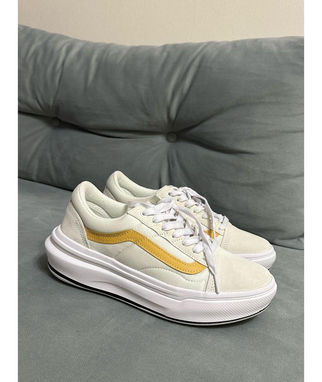 VANS Бежевые текстильные кроссовки, фото 7