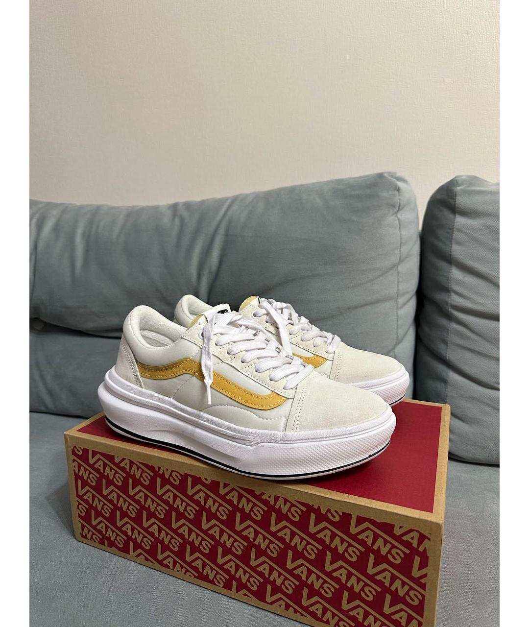 VANS Бежевые текстильные кроссовки, фото 6