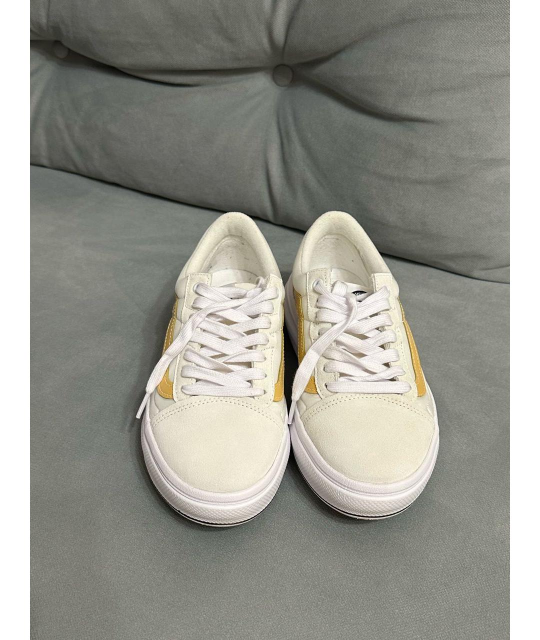 VANS Бежевые текстильные кроссовки, фото 2