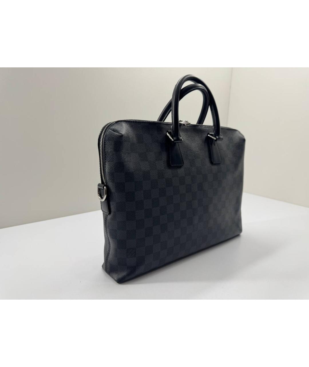 LOUIS VUITTON Черный портфель, фото 9