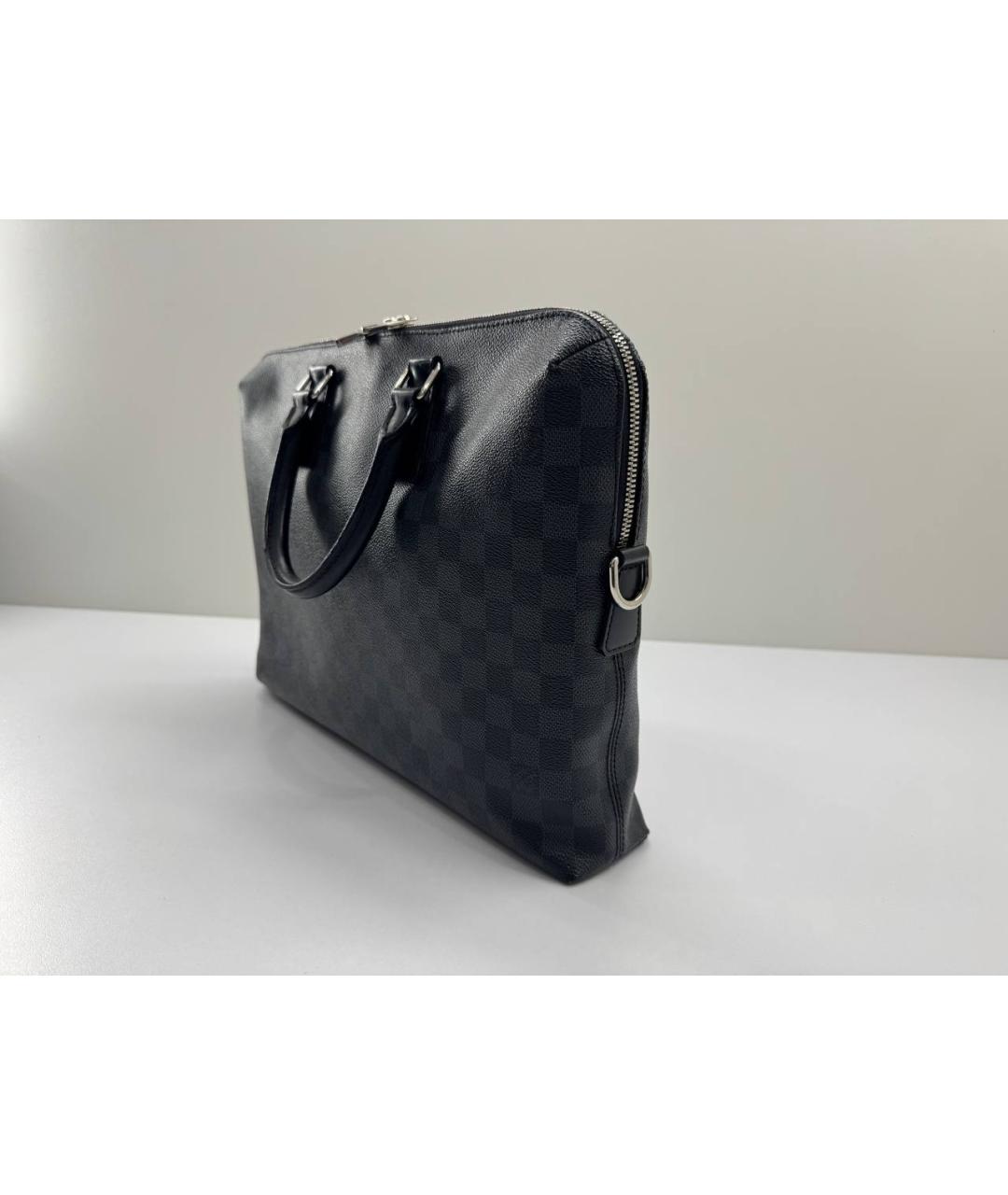 LOUIS VUITTON Черный портфель, фото 6