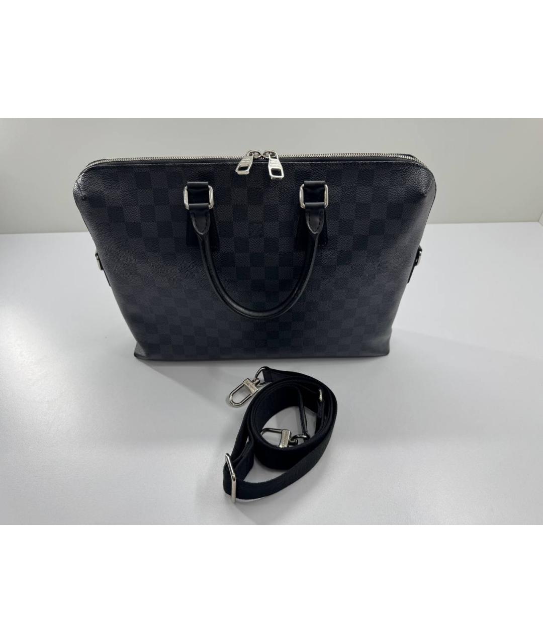 LOUIS VUITTON Черный портфель, фото 3