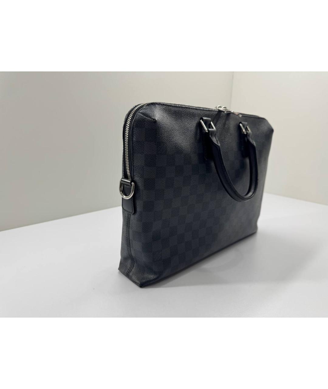 LOUIS VUITTON Черный портфель, фото 5