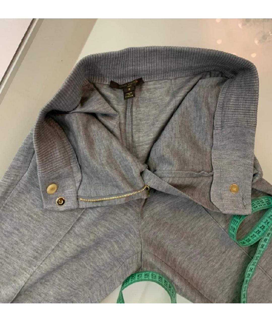 LOUIS VUITTON Серый кашемировый костюм с брюками, фото 5