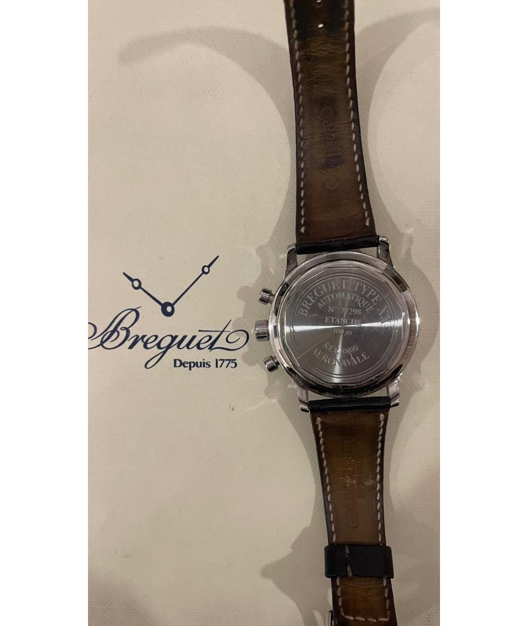 Breguet Черные часы из экзотической кожи, фото 3