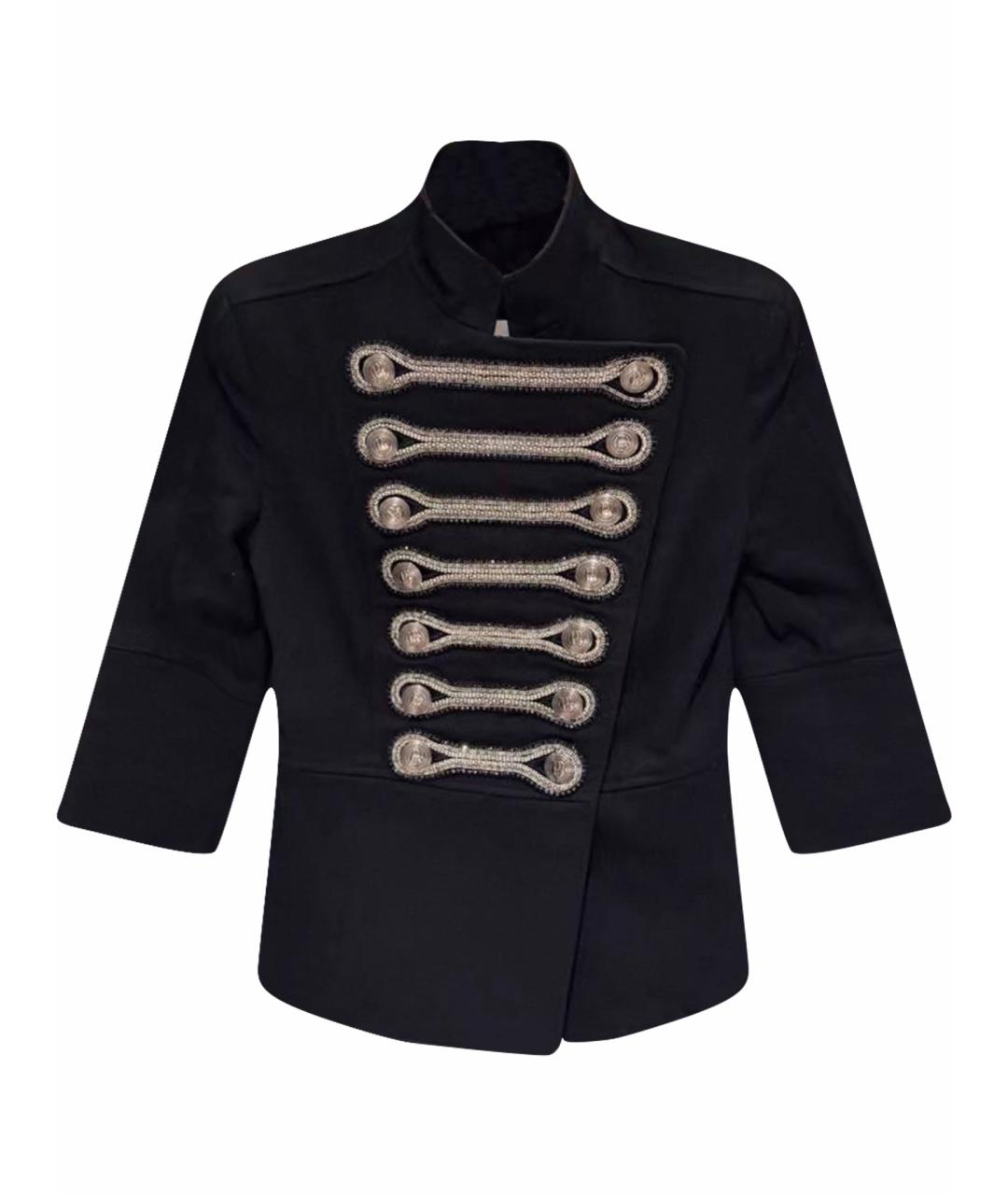 PIERRE BALMAIN Черный хлопковый жакет/пиджак, фото 1