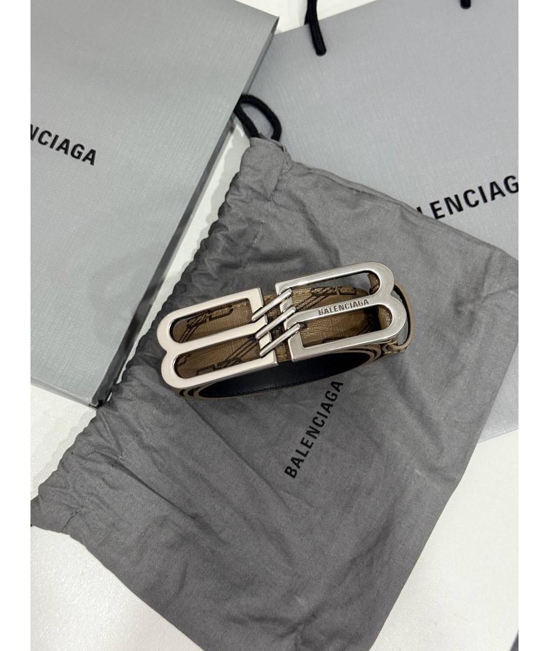 BALENCIAGA Хаки ремень, фото 3