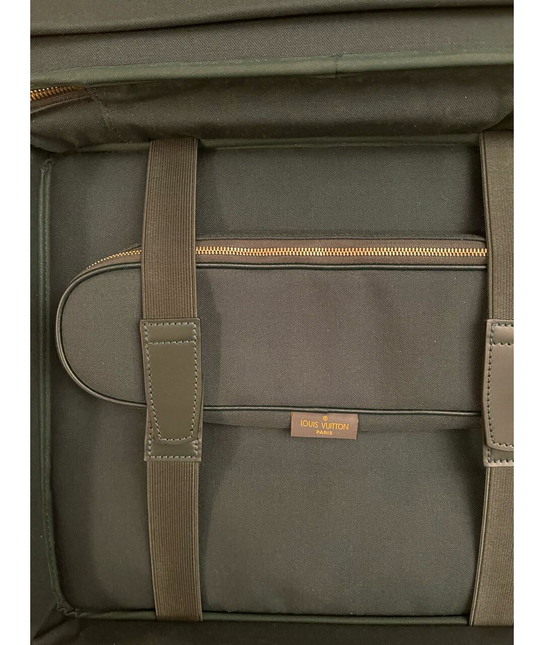 LOUIS VUITTON PRE-OWNED Зеленая кожаная сумка на плечо, фото 5