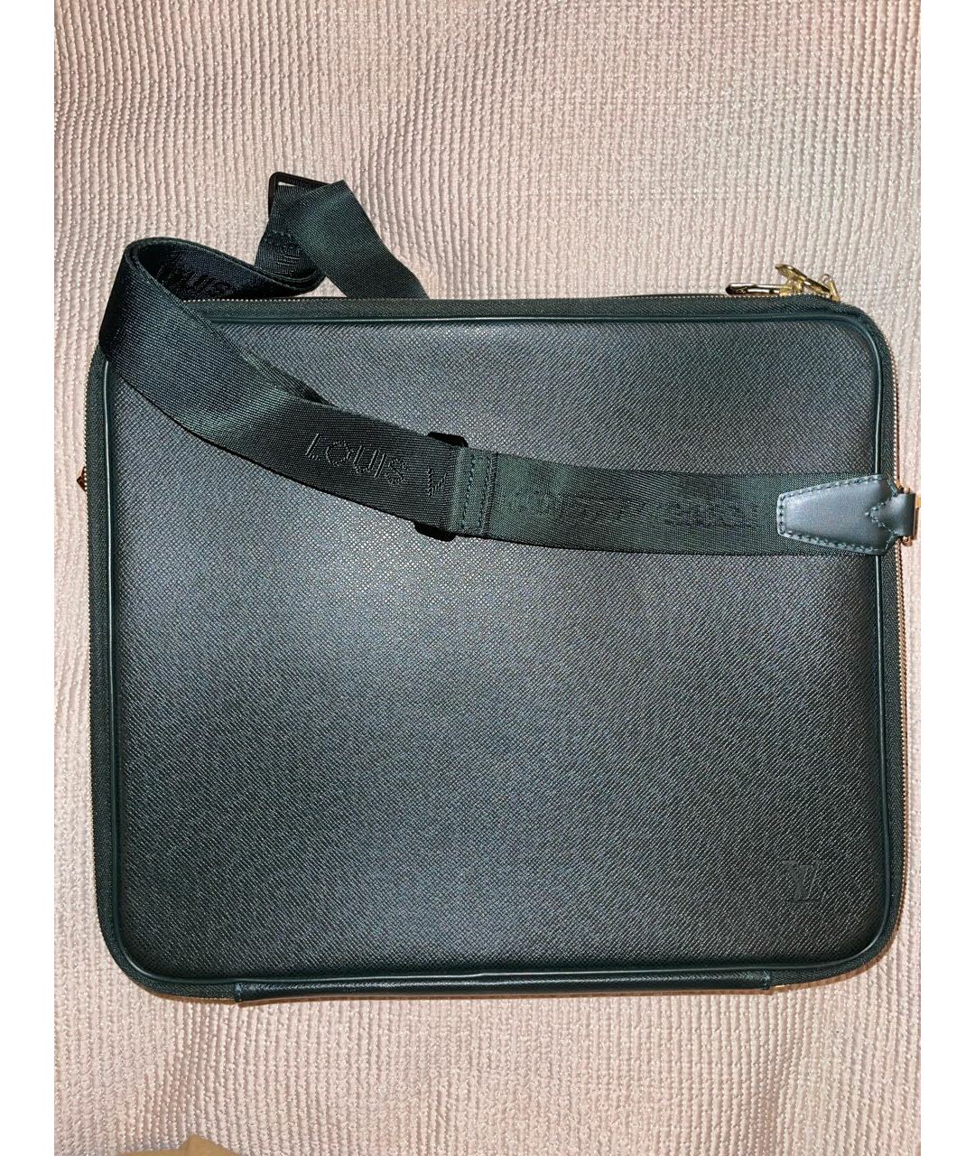 LOUIS VUITTON PRE-OWNED Зеленая кожаная сумка на плечо, фото 9