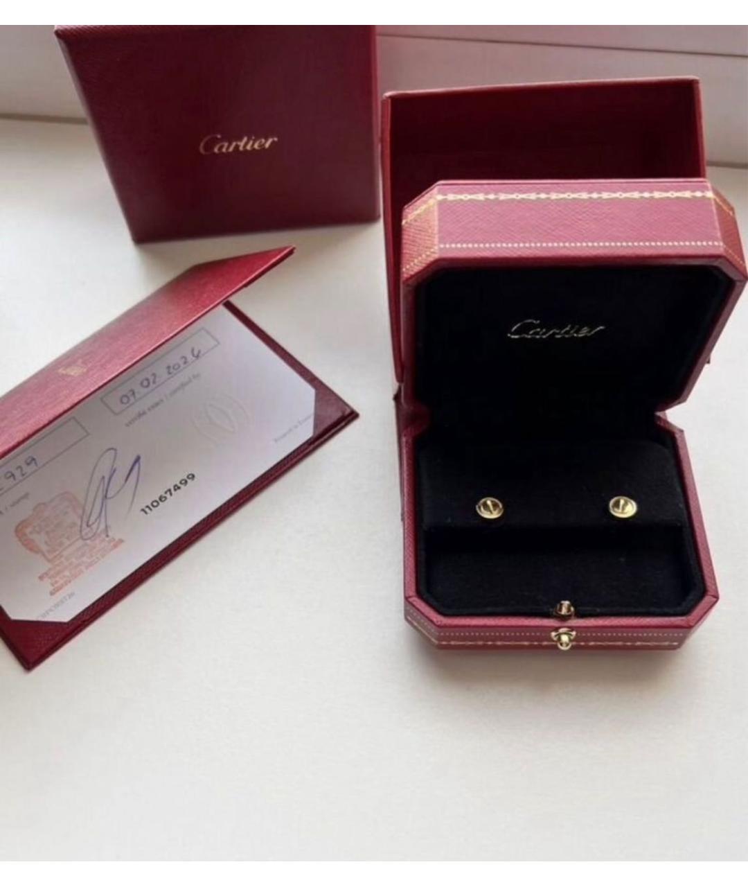 CARTIER Желтые серьги из желтого золота, фото 2