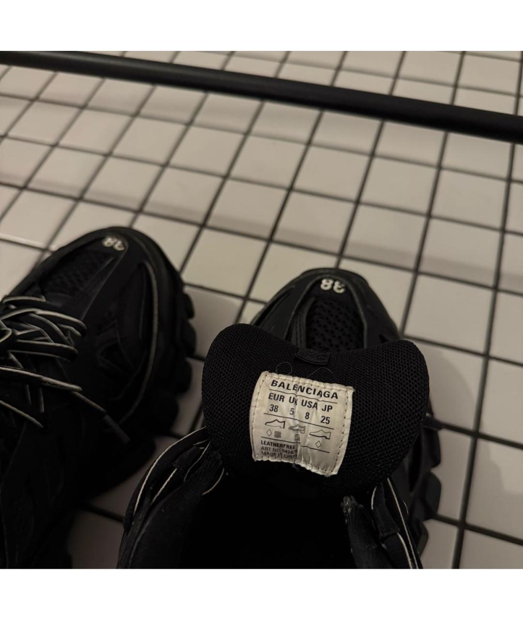 BALENCIAGA Черные текстильные кроссовки, фото 6