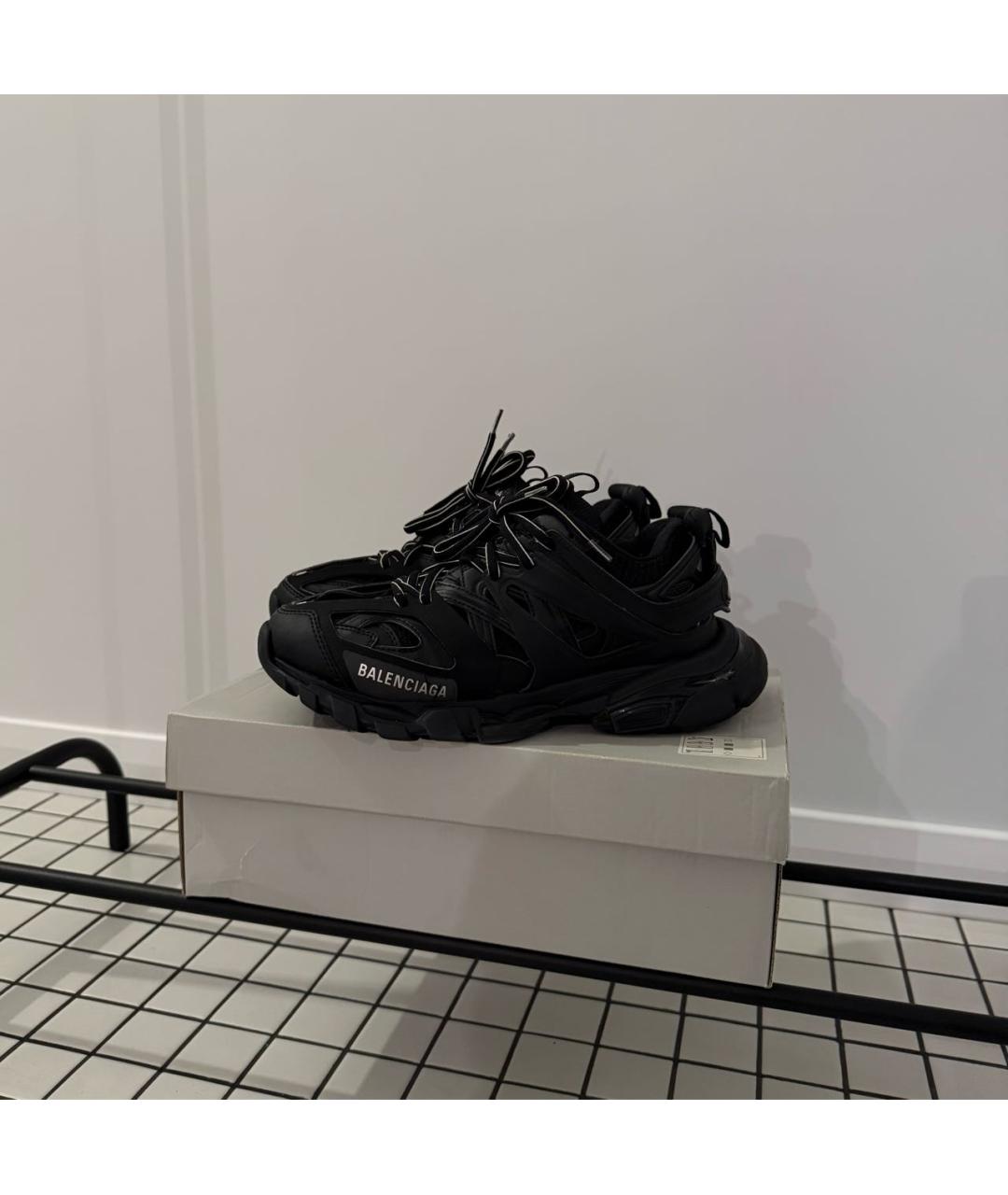 BALENCIAGA Черные текстильные низкие кроссовки / кеды, фото 7