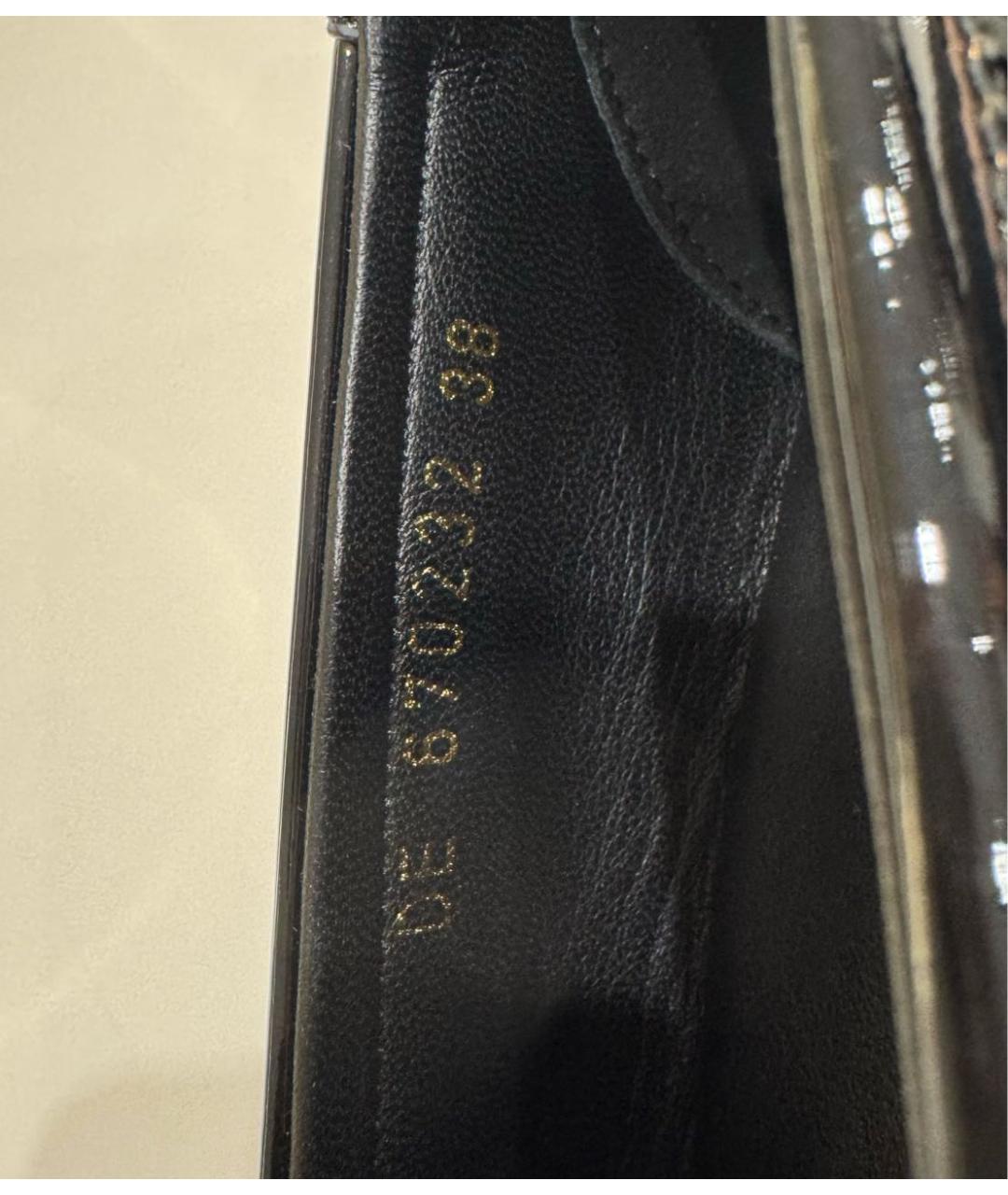 SAINT LAURENT Черные лоферы из лакированной кожи, фото 5