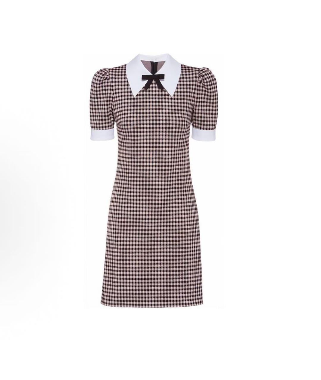 MIU MIU Коричневое повседневное платье, фото 1