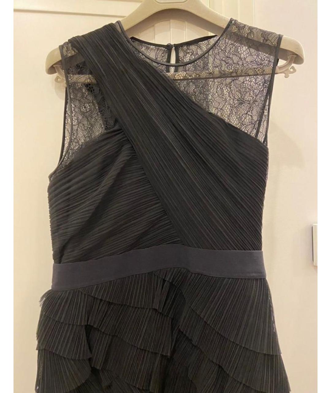 BCBG MAXAZRIA Черное полиэстеровое коктейльное платье, фото 3