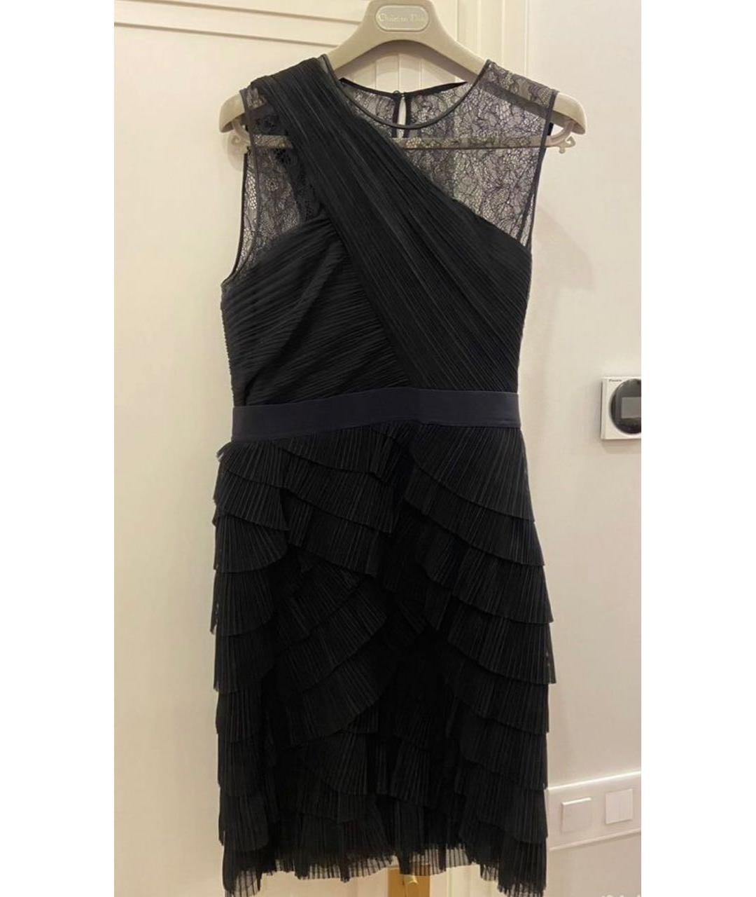 BCBG MAXAZRIA Черное полиэстеровое коктейльное платье, фото 7