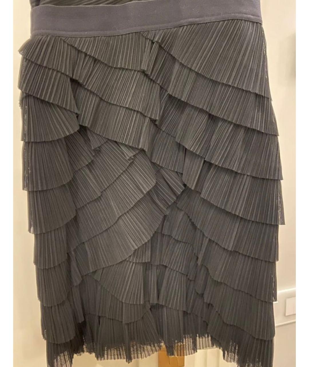 BCBG MAXAZRIA Черное полиэстеровое коктейльное платье, фото 4