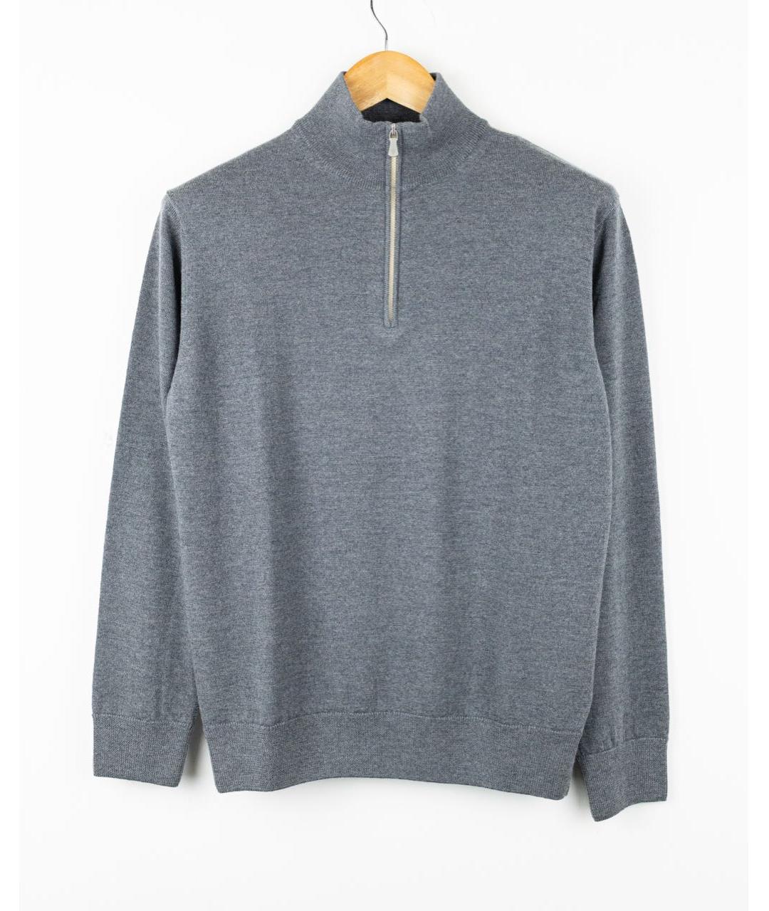 ELEVENTY Серый шерстяной джемпер / свитер, фото 5