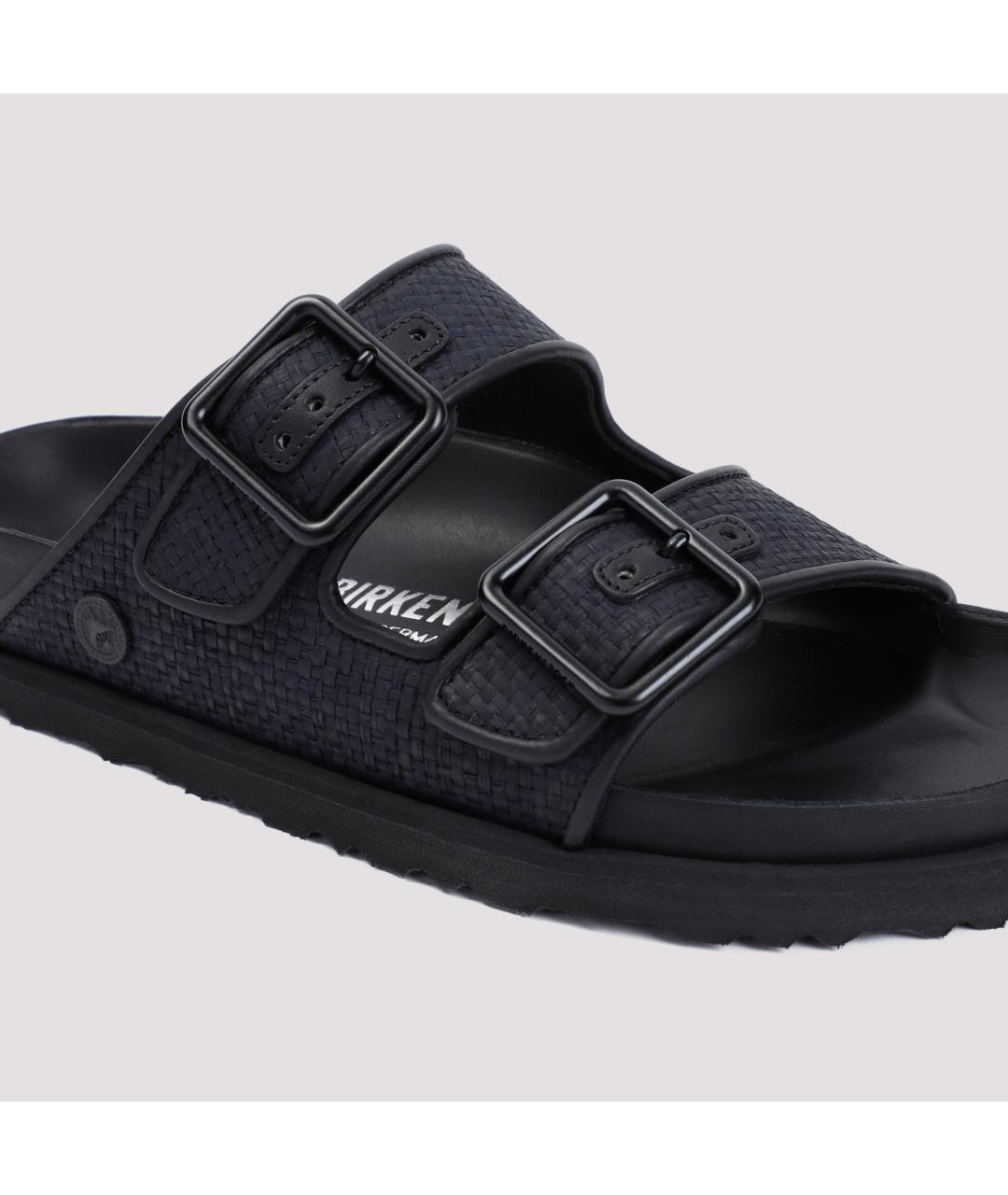BIRKENSTOCK Черные кожаные сандалии, фото 5