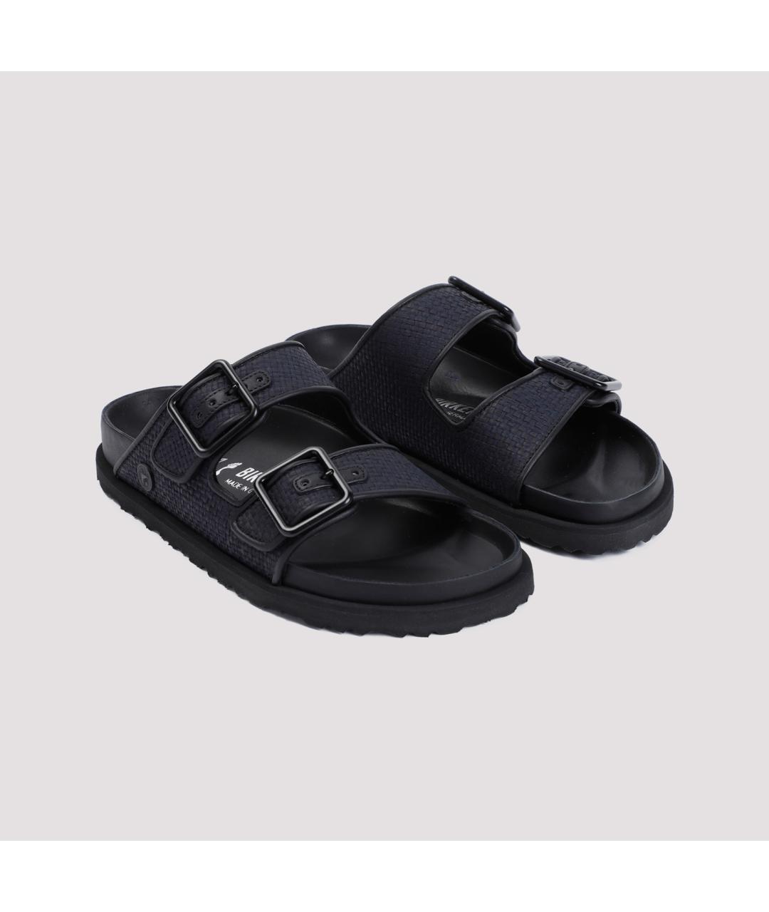 BIRKENSTOCK Черные кожаные сандалии, фото 4