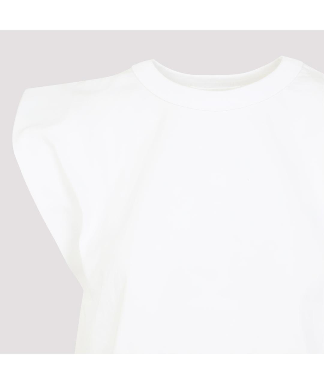 THE FRANKIE SHOP Белая хлопковая футболка, фото 4