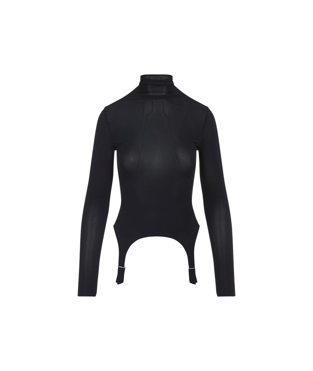 JEAN PAUL GAULTIER Темно-синяя вискозная водолазка, фото 1