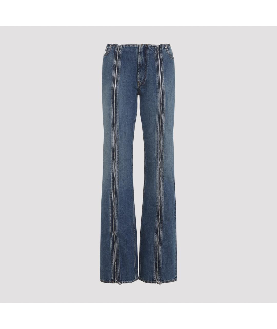 JEAN PAUL GAULTIER Синие хлопковые джинсы клеш, фото 2
