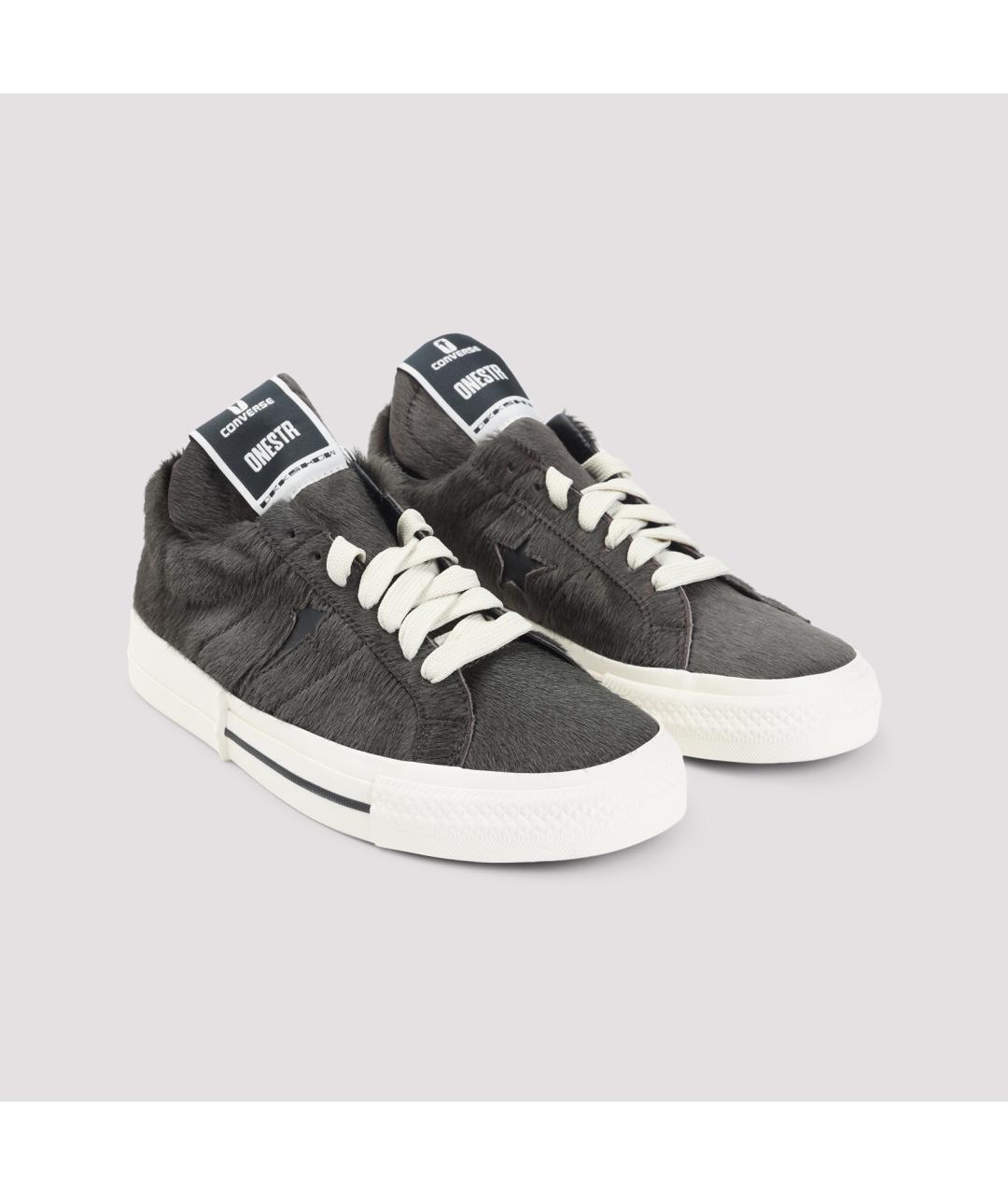 RICK OWENS DRKSHDW Мульти кожаные низкие кроссовки / кеды, фото 5