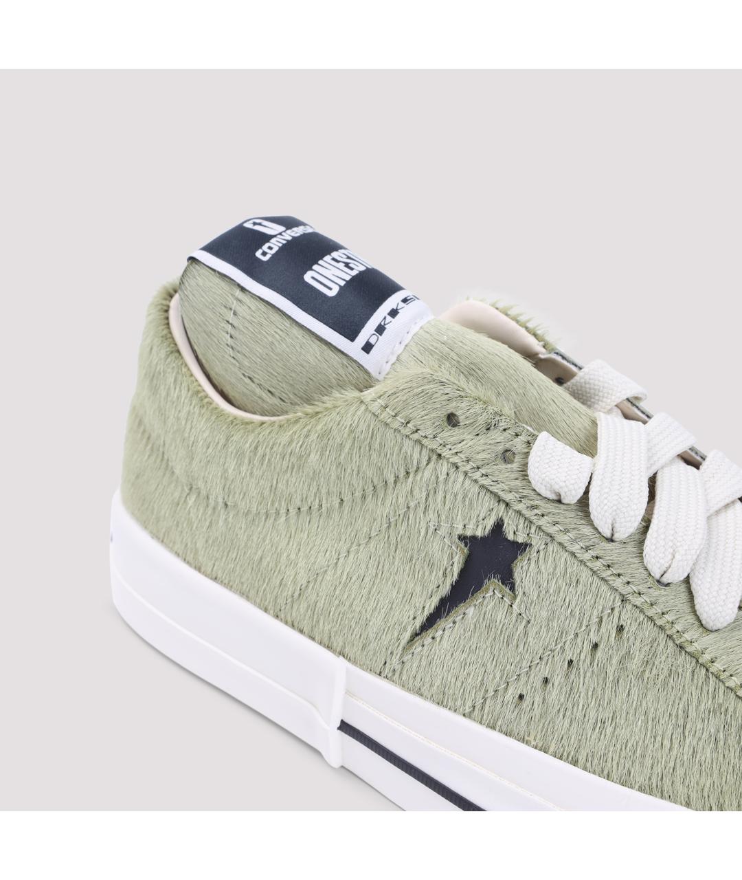 RICK OWENS DRKSHDW Мульти кожаные низкие кроссовки / кеды, фото 6