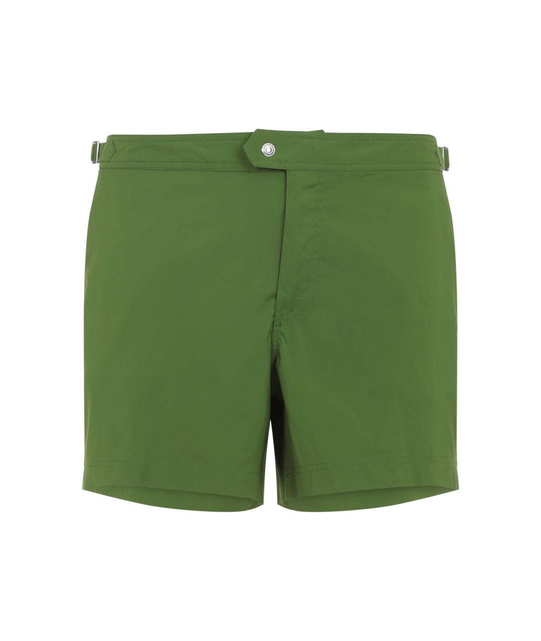 TOM FORD Зеленые полиэстеровые шорты, фото 1