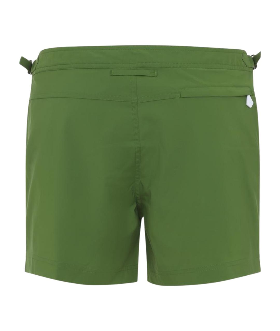 TOM FORD Зеленые полиэстеровые шорты, фото 2