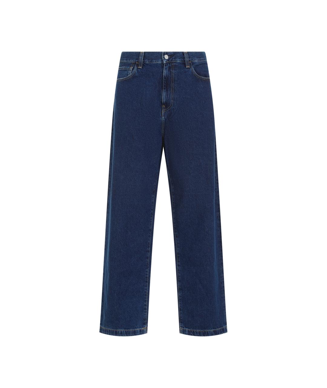 CARHARTT WIP Синие хлопковые прямые джинсы, фото 1