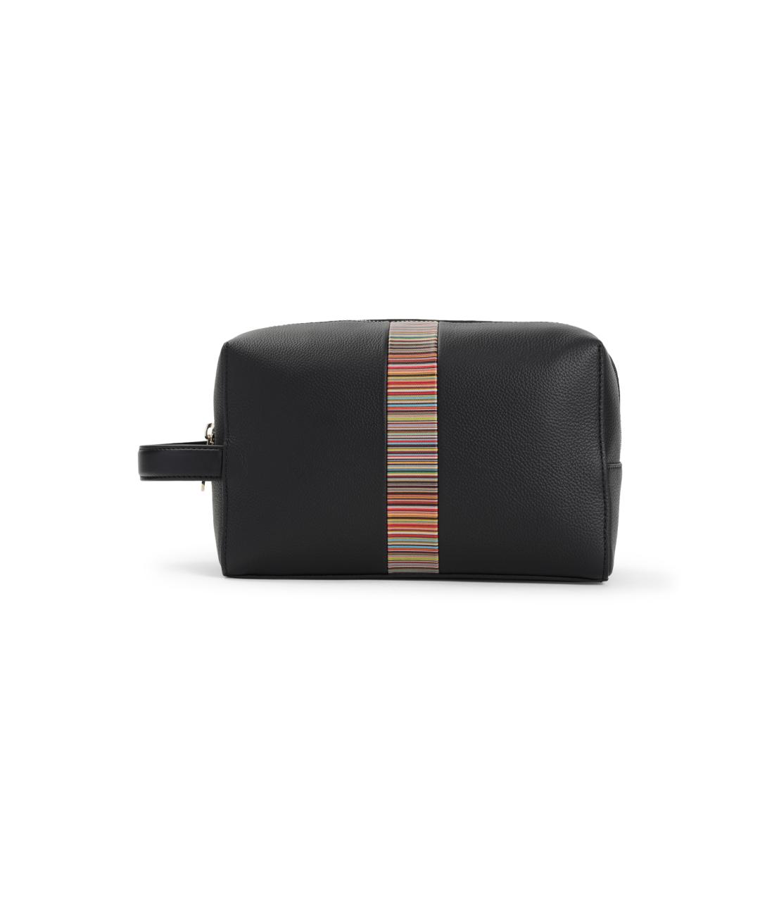 PAUL SMITH Черная кожаная барсетка, фото 1