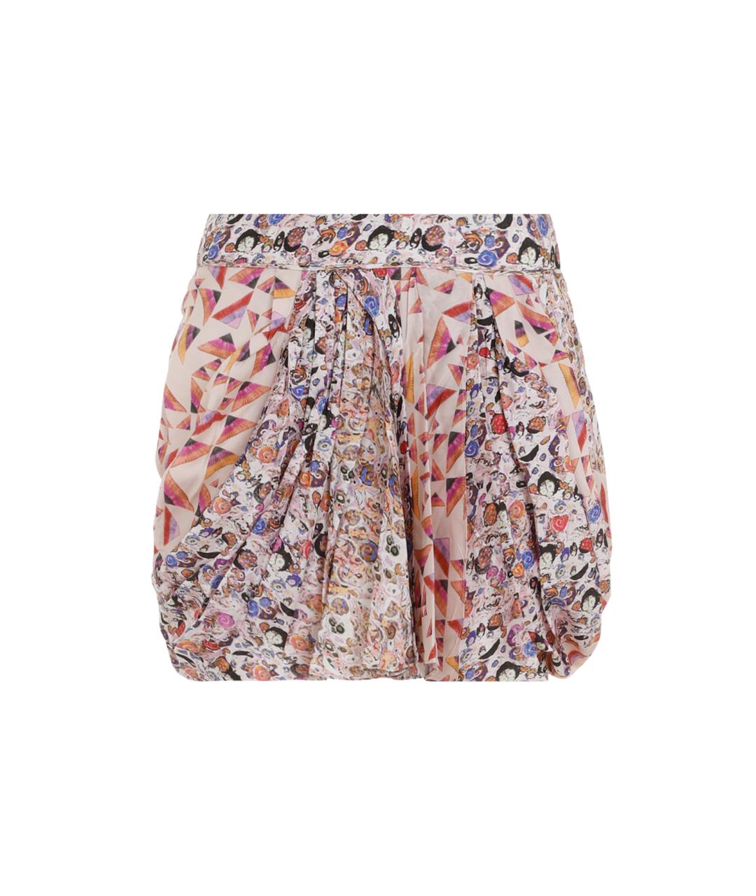 ISABEL MARANT Мульти шелковая юбка мини, фото 1