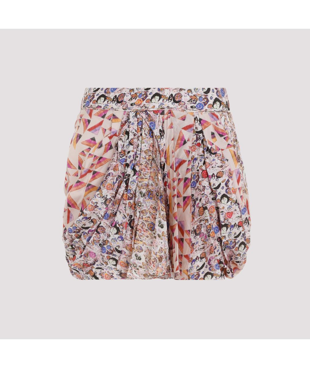 ISABEL MARANT Мульти шелковая юбка мини, фото 2
