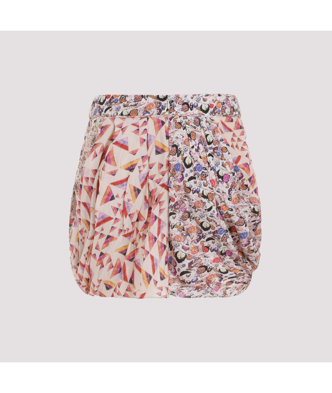ISABEL MARANT Мульти шелковая юбка мини, фото 3