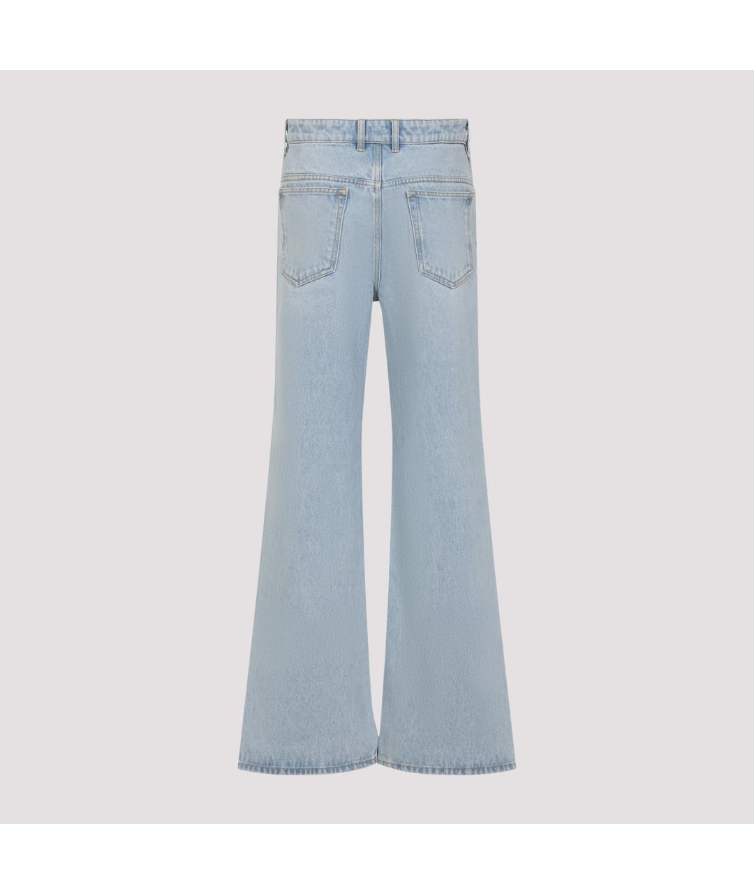 PACO RABANNE Синие хлопковые джинсы клеш, фото 3