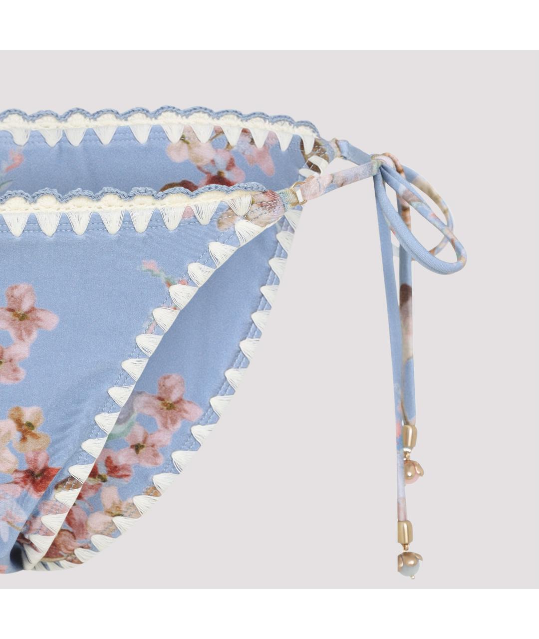 ZIMMERMANN Голубой полиамидовый купальник, фото 5