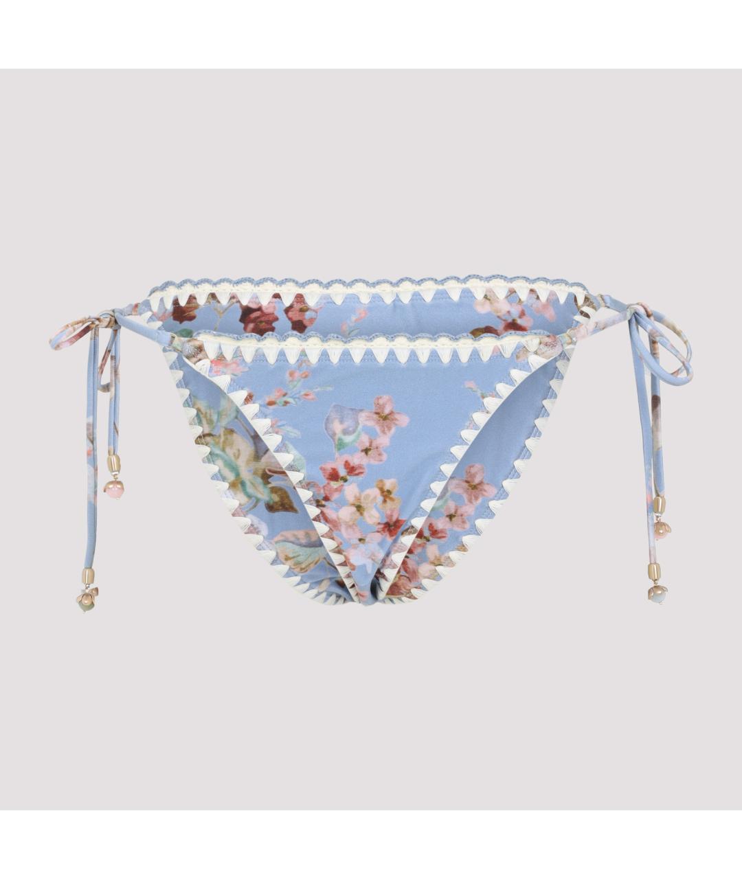 ZIMMERMANN Голубой полиамидовый купальник, фото 3